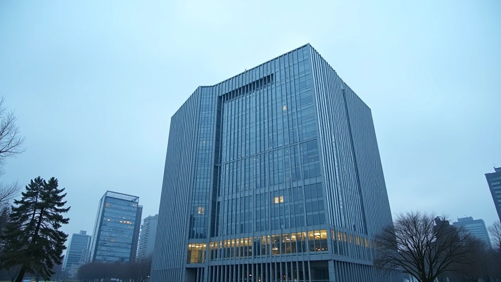 Europäische Zentralbank Gebäude in Frankfurt mit modernem Design