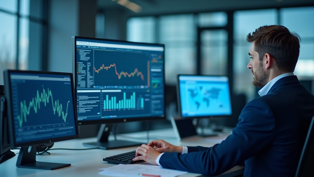 Finanzanalytiker bei der Arbeit