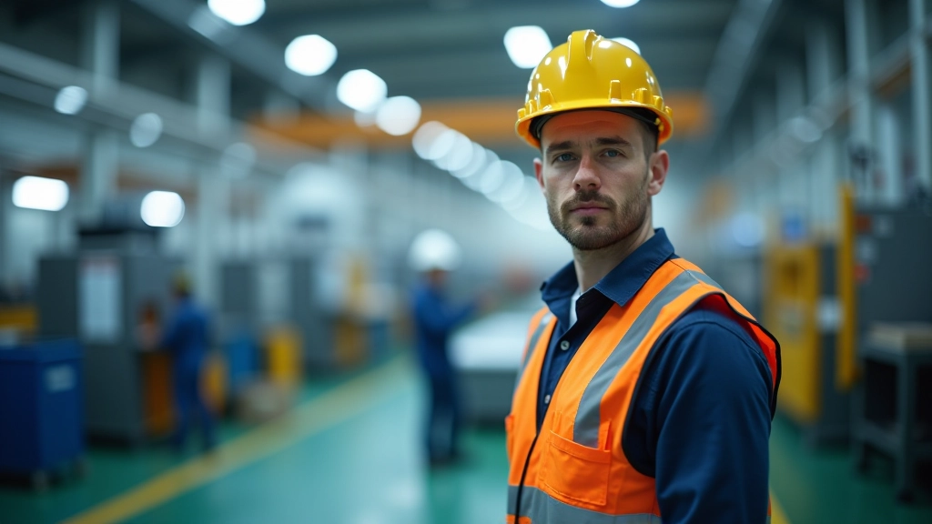 Moderne Industrieanlage in Deutschland mit Fertigungsmaschinen und Technologie, symbolisiert deutsche Exportstärke