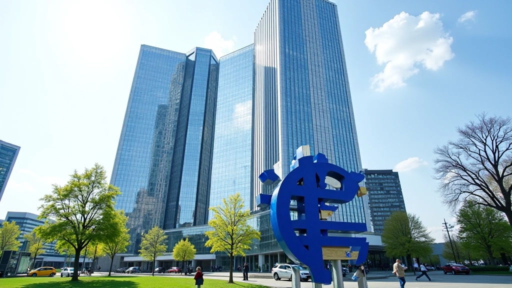 ECB building in Frankfurt symbolizing European monetary policy