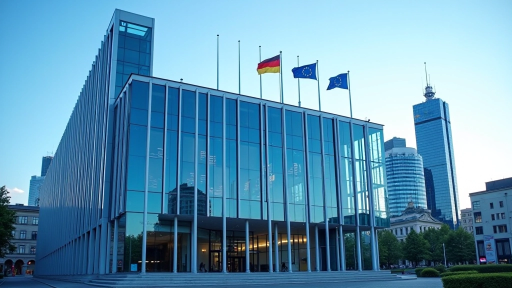 Europäische Zentralbank und Währungsintegration Konzept mit Flaggen und Finanzdaten